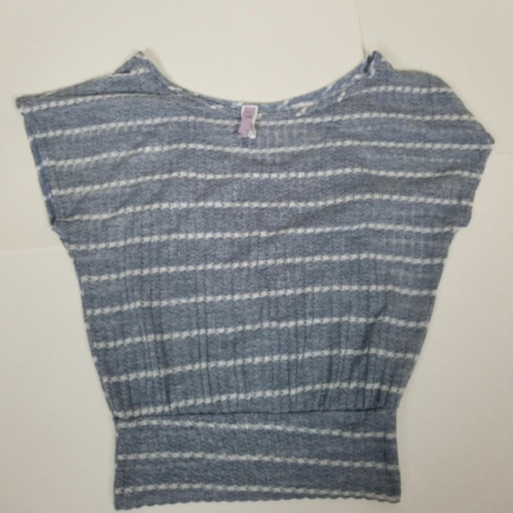 Francesca's Collections Alya Striped Shirt Sz M